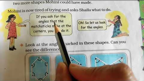 NCERT maths class 5th chapter 2 Shapes and Angles pg no 16 and 17