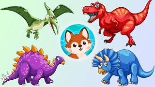 Динозавры, мультик для детей. 🦖 Названия и голоса динозавров. 🦕 Разноцветные яйца динозавров.