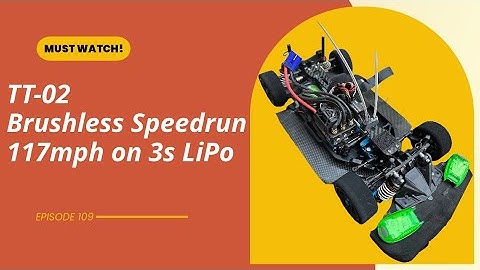 Poor Boys RC TT-02 Speedrun Brushless 117mph on 3s LiPo