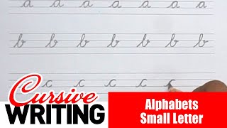 how to write small letter alphabets in cursive cursive writing alphabets cursive handwriting