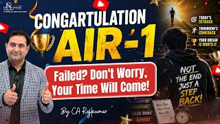 Congrats Air -1 Ca Noor Singla Ca Final Topper 2026 Failed? Your Time Will Come