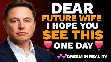 Elon Musk: “Dear Future Wife… I Hope You See This One Day” 💌 | The Most Emotional Confession Ever