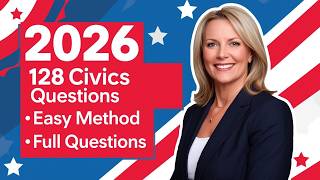 USCIS 128 Civics Questions and SIMPLE Answers 2025 Civics Test US Citizenship | Ciudadania Americana