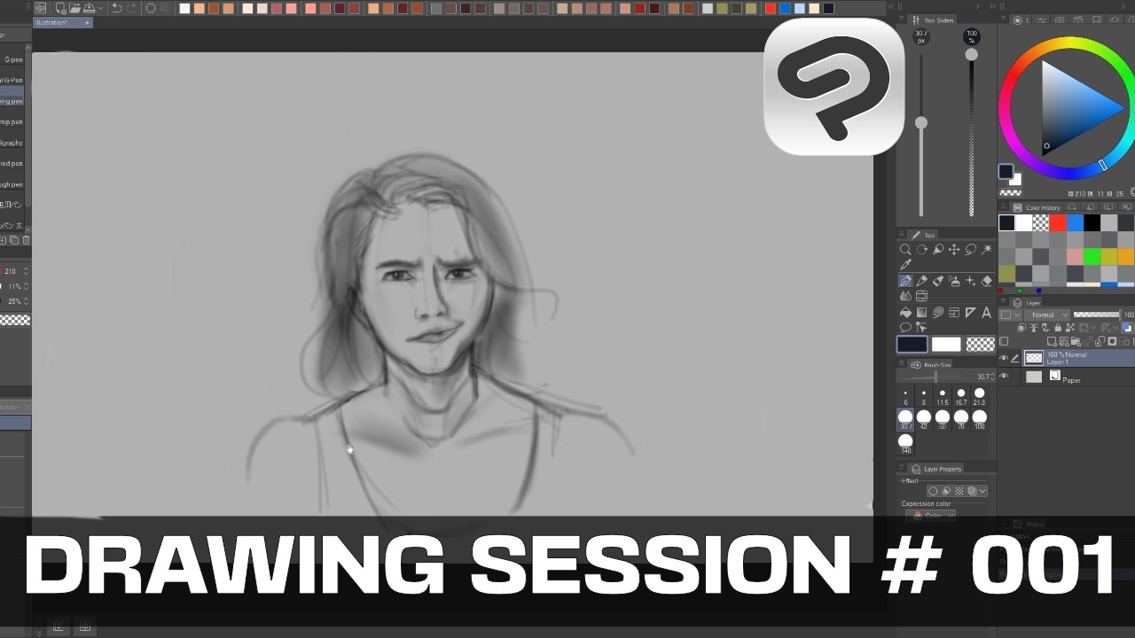 Rust Simple Drawing Drawing session | 001 | Shaking off the rust - YouTube