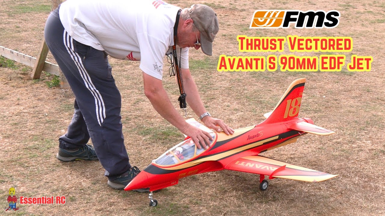 THRUST VECTORED 3D ! FMS EDF Jet 90mm Avanti PNP 18th Anniversary Edition