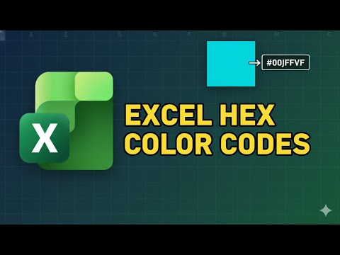 How To Use Hex Color Codes for Cell Background in Excel (2025)