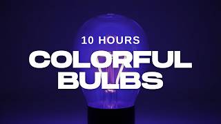 10 Hours of Light Bulbs Changing Colors | Relaxing Ambient Glow & Soft Hum for Sleep, Study & Focus screenshot 5