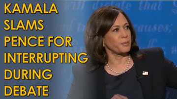 Kamala Harris SLAMS Mike Pence During VP Debate: "Mr. Vice President, I