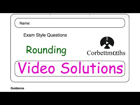 Rounding to 1 and 2 Decimal Places - Corbettmaths 