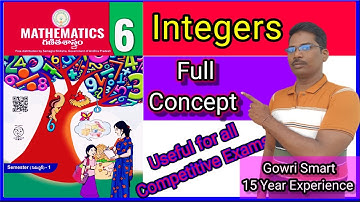 6th Class Maths New Syllabus|| Chapter-6|| Integers||Full Concept Explanation || Must watch video