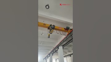 Thumbnail of Low Headroom Crane with High Lifting Height and Smooth Operation #shortsvideo #overheadcrane