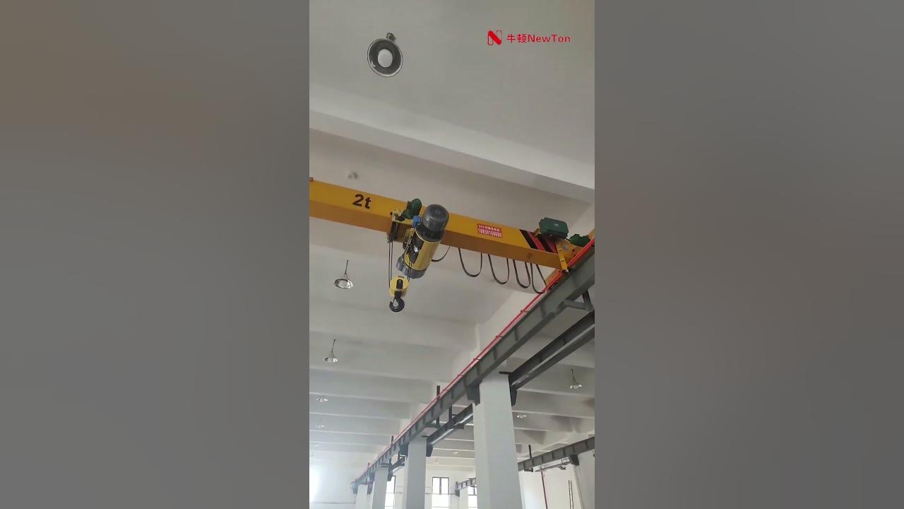 Low Headroom Crane with High Lifting Height and Smooth Operation #shortsvideo #overheadcrane