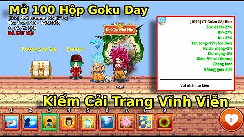 Ngọc Rồng Online | Mở 100 Hộp Goku Day Vip Từ Nhiệm vụ Bò Mộng Ra Cải Trang Goku SSJ Blue Vĩnh Viễn