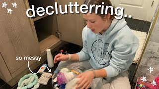 BATHROOM DECLUTTERING AND ORGANIZING | Before and After