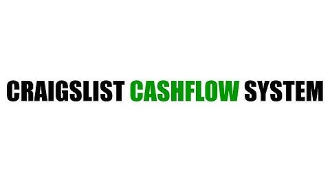 Craigslist Cashflow System - Get The Blueprint
