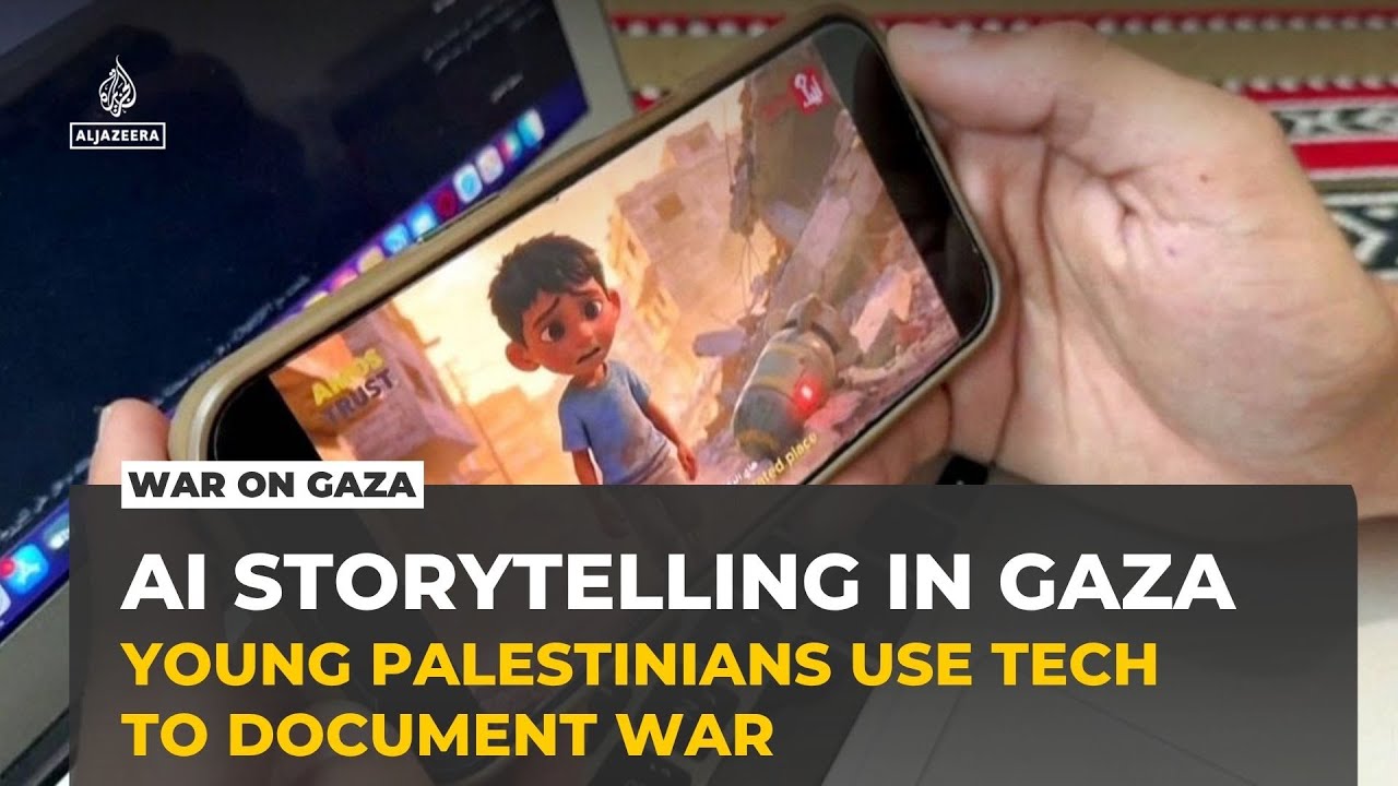 يستخدم الشباب الفلسطينيون في غزة الذكاء الاصطناعي لسرد قصص الحرب والانفصال