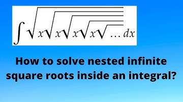 Hard Viral Integration Problem | Nested infinite square root problem |Indefinite Integral.