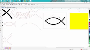 Corel Draw Tips & Tricks Making a  Faith Jesus Fish part 1