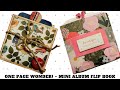 One page wonder interactive mini album flip book  happy mail  junk journal  tutorial 