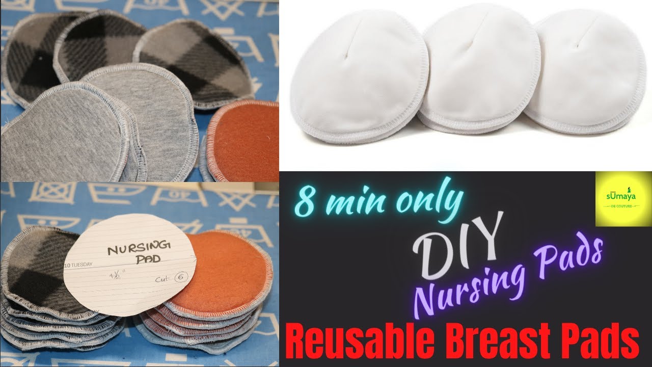 DIY Reusable Breast Pads, Nursing Pads, Washable Nursing Pads, Stay Dry Pad