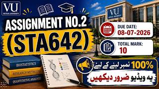 STA642 assignment No.2 Solution 2026_ sta642 assignment no.2 solution_ %100 Correct Guarante#sta642