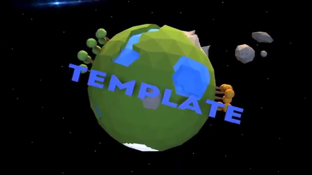 Free Low Poly Globe Blender Intro Template 15 + Full Speed Art YouTube