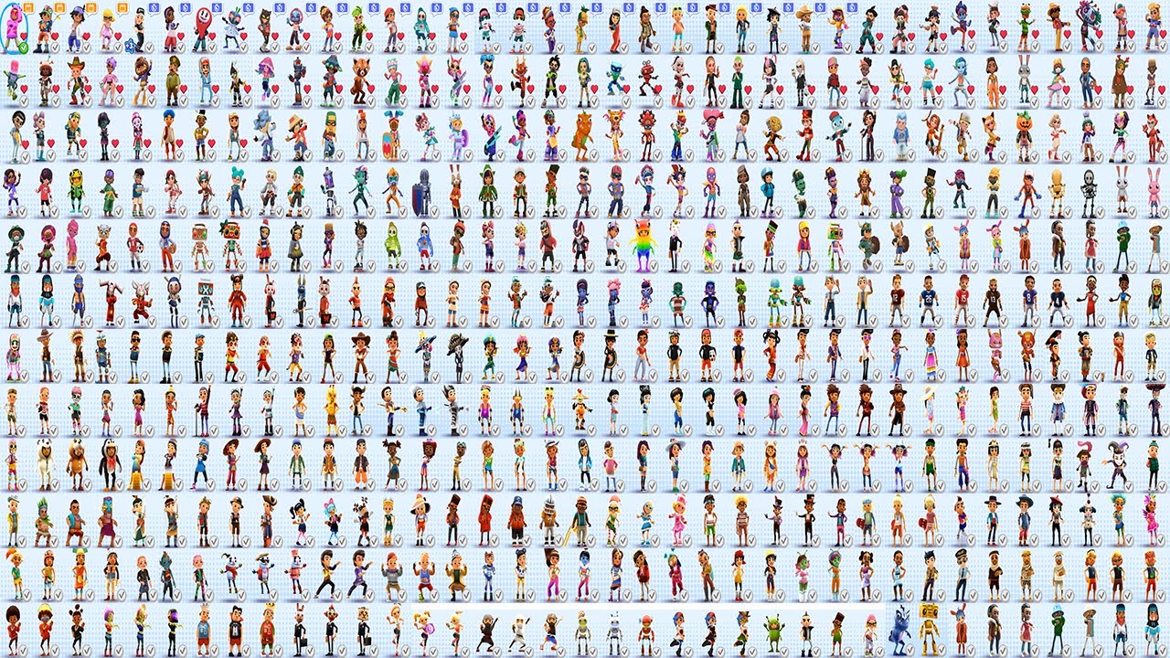 Subway Surfer - All 437 Characters & Skins Unlocked Showcase (2012-2025)