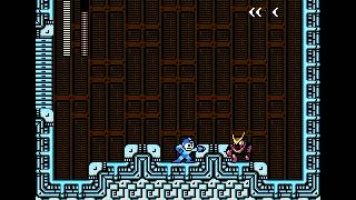 VS QuickMan: No damage, Mega Buster