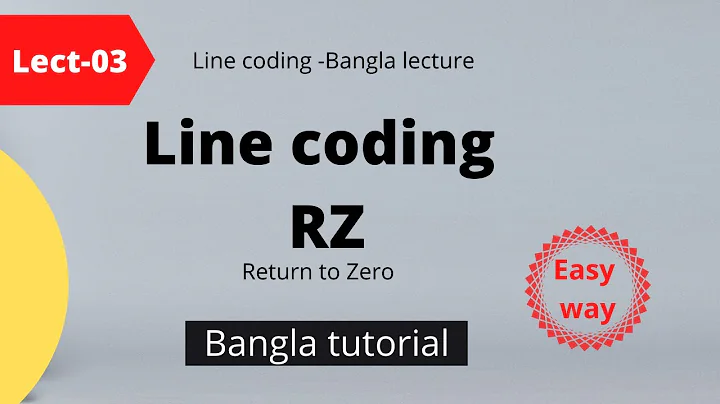 RZ Polar Scheme  Line Coding in Bangla Tutorial | CSE-NOTES