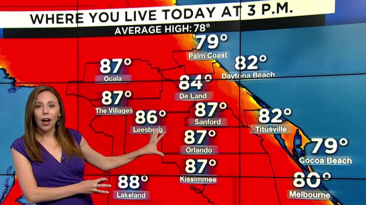 Warm weekend temperatures to ward off cold front in Central Florida ...