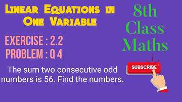 Linear Equations in One Variable | 8th class Maths| Exercise : 2.2 Q:4