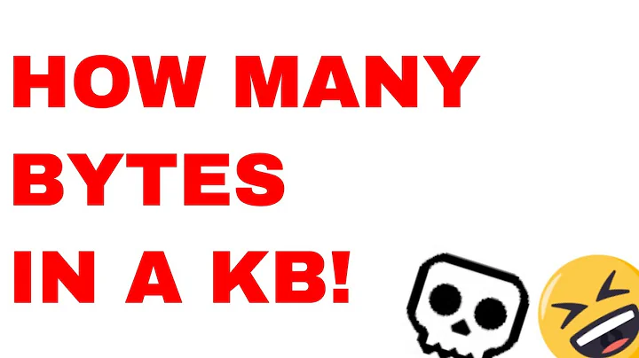 How many bytes in a kilobyte?