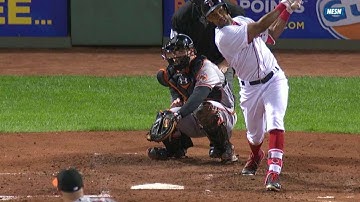 BAL@BOS: Young hammers a solo jack to left field