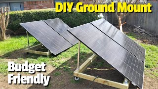 DIY Solar Ground Mount on Wheels