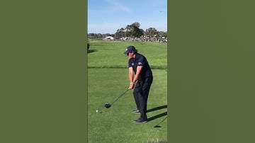 Phil Mickelson driver swing down the line @ Torrey Pines