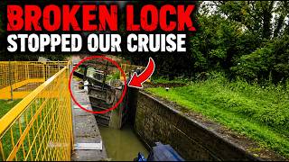 Our Canal Journey Came to a Halt! Damaged Claydon Lock