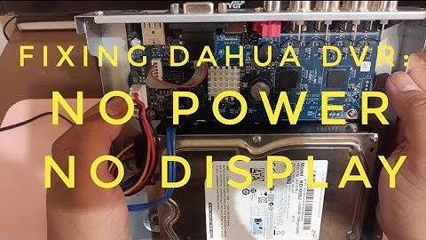 How to troubleshoot Dahua DVR with NO Output Display in Monitor