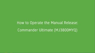 How to operate your sectional garage door opener manually installed with a Merlin Commander Ultimate