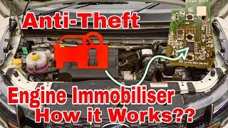 what is engine immobilizer in car in hindi || car anti theft system