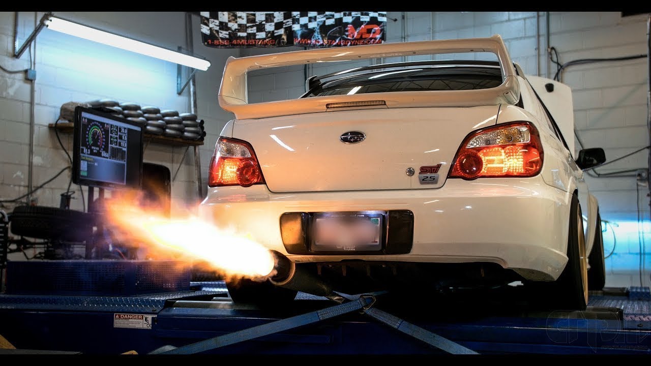 900hp Subaru Impreza WRX STI 2.5L Hawkeye! Launch Control Flames
