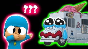8 Pocoyo and Ice Cream Truck Go away & Crying Sound Variations in 40 Seconds