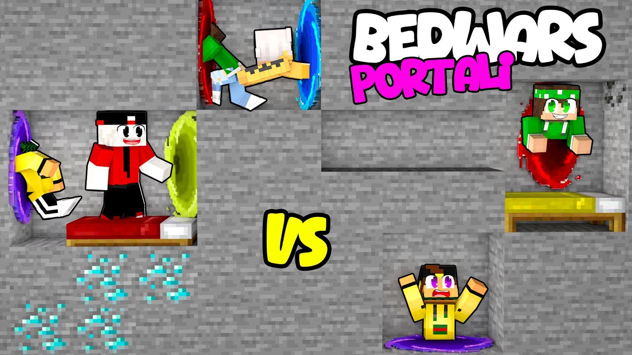 BEDWARS 2 vs 2 CON I PORTALI - MARCY e NICO vs ZEYXON e LOCO - MINECRAFT ITA