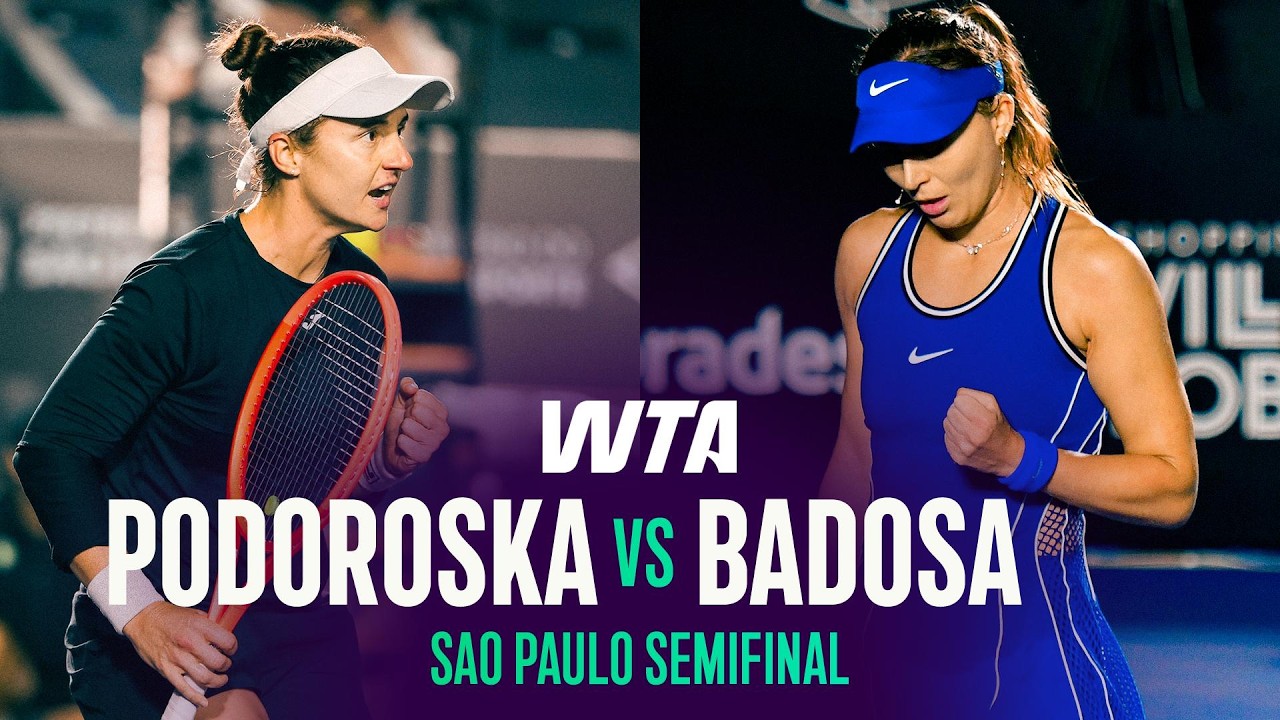 Nadia Podoroska vs. Paula Badosa | 2026 Sao Paulo Semifinal | WTA Match Highlights