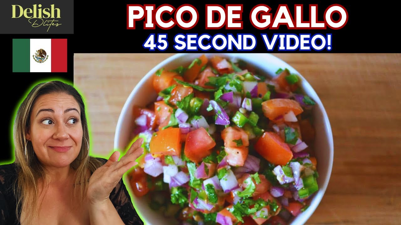 AUTHENTIC PICO DE GALLO | Delish D'Lites | Mexican Dishes