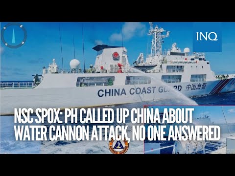 NSC spox: PH called up China about water cannon attack, no one answered