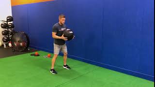 Standing Rotational Med Ball Scoop Toss