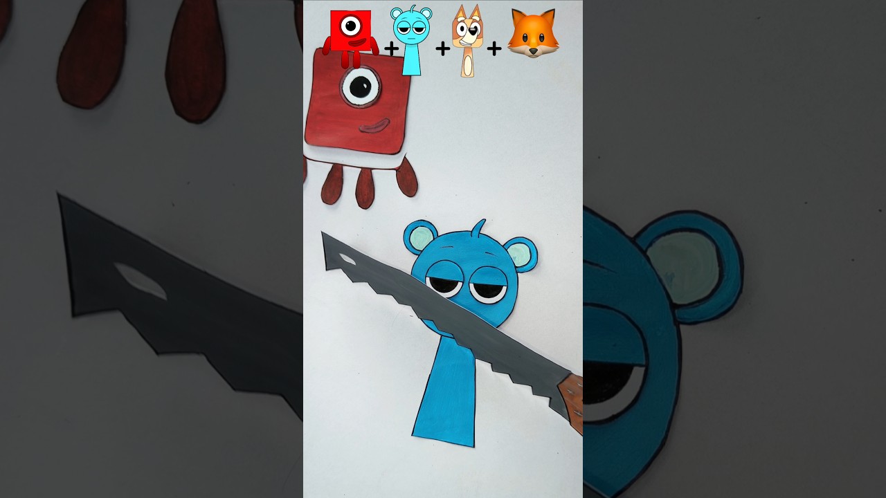 I made Sprunki Bluey with emojimixing! 