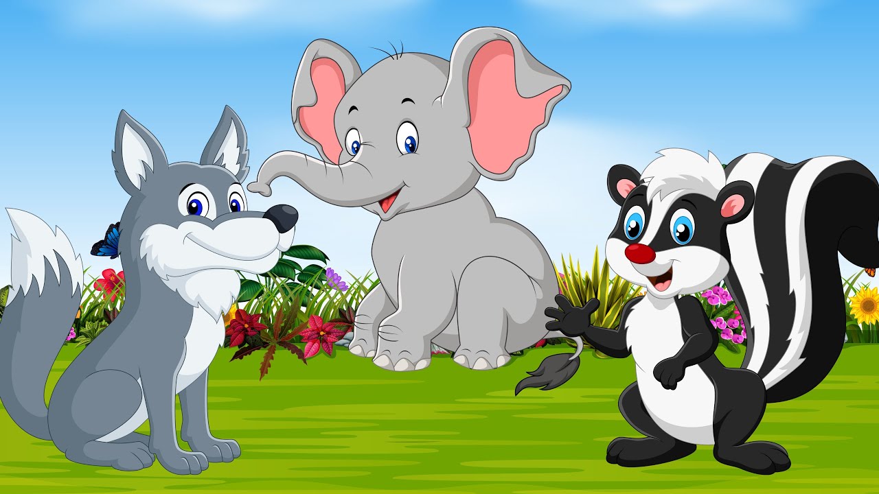 Discover Animal Sounds: Wolf, Elephant, Skunk, Monkey - Animal Sounds