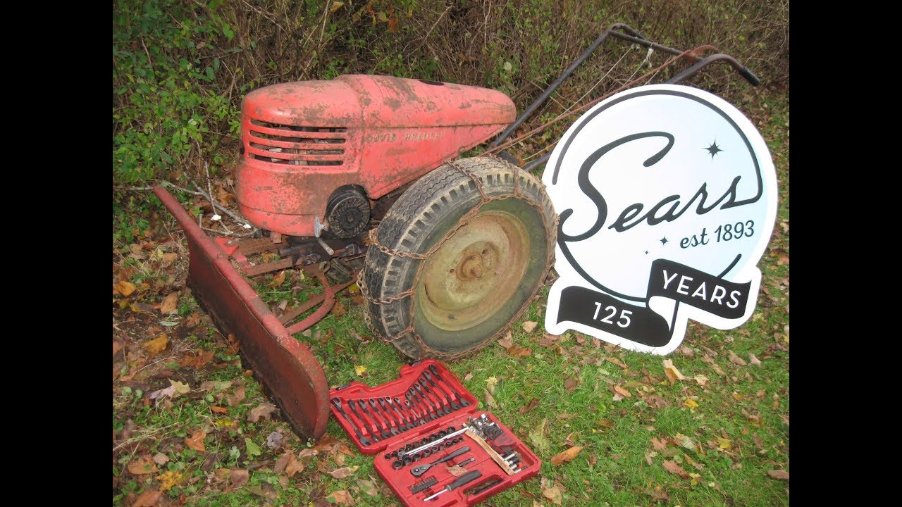 The Last of Sears, David Bradley and Craftsman lawn tractor snow plow