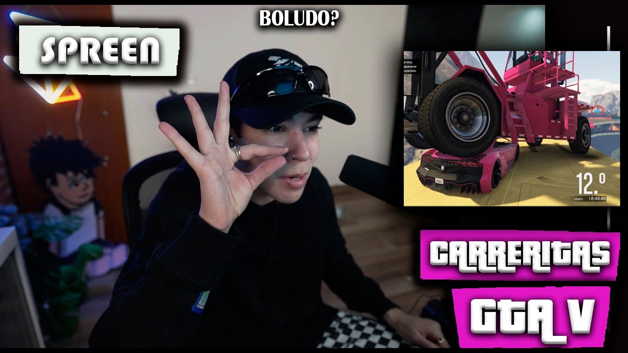 Spreen y su primera vez en CARRERITAS DE GTA V | Cara a Cara con mucho Bullying y Enfados